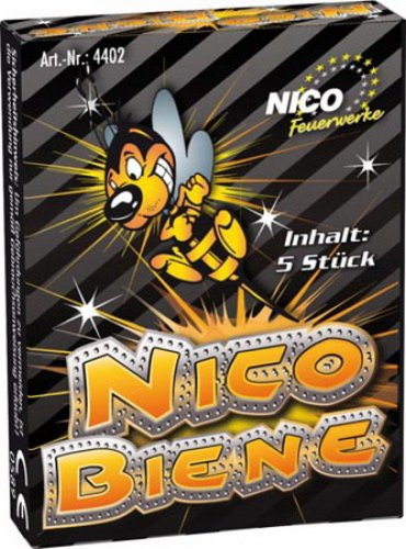 5er NICO Biene Bodenkreisel, Kl.1, 24 Set