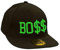 Baseball Mütze Cap Caps schwarz Snapback with Adjustable Strap BOSS LA Boy YOLO