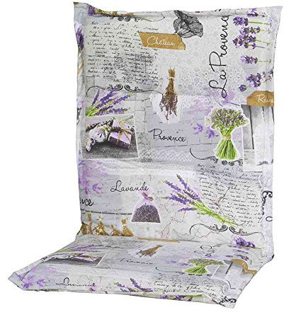 Schwienhorst 6247319 Auflage Sesselpolster niedrig Provence für Textilmöbel 75% Baumwolle, 25% Polyester, mehrfarbig