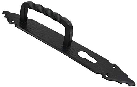 Stoßgriff Ziehgriff Haustürgriff schwarz matt Modell 105 - Länge 280mm