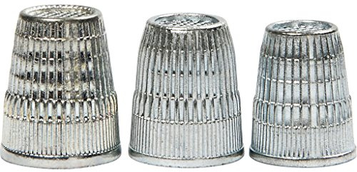 Fingerhüte, 15 + 16 + 17 mm, 3 Stück