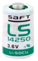 Lithium 3.6V/1200MAH SAFT 1/2AA