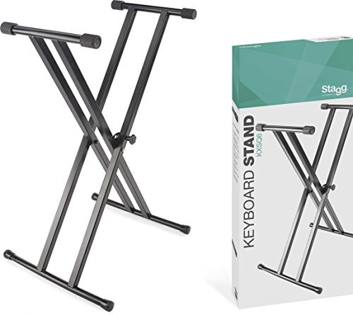 Stagg Doppel X Keyboardständer aus Metall