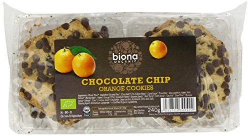 Biona Org Choc Chip Orange Cookies 240g X 5 (Pack of 5)