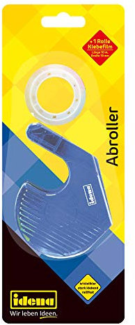 Idena 631054 - Dérouleur de film adhésif, rempli avec 1 rouleau, 19 mm x 10 m
