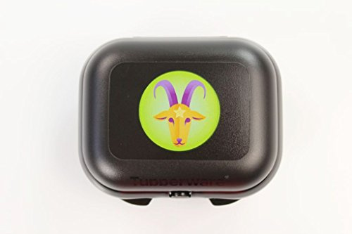 TUPPERWARE To Go Mini-Twin Schwarz Sternzeichen Steinbock Brotdose
