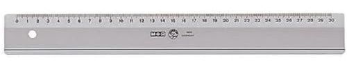 M+R 10300000 Lineal breit, 30 cm, rauchgrau