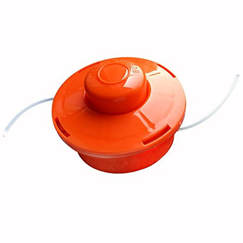 NEMAXX® FS1 Bobina de Hilo con automatismo de Punta, Cabezal de Doble Hilo para desbrozadoras de Gasolina – Compatible con Todas Las desbrozadoras de Gasolina con Rosca M10 - Naranja (1 Unidad)