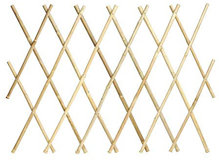 Verdemax 5272 Ausziehbares Rankgitter aus Bambus, 1,8 x 1,2 m, Natur