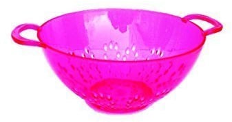 Salatseiher 19,4x15,2x7,2cm Transparent pink
