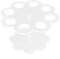 VORCOOL Acryl Ice Cream Cone Halter Ständer mit 8 Bohrungen (Transparent)