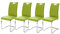 Robas Lund, Stuhl, Esszimmerstuhl, Schwingstuhl Köln, 4er Set, Lime, 57 x 43 x 100 cm