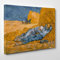Quadro su Tela Canvas - INTELAIATO - Pronto da Appendere - Van Gogh - Mezzogiorno - Riposo dal Lavoro- 50x70cm - Senza Cornice - (cod.266)