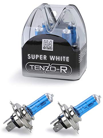 Carparts-Online H4 55W Super White Leuchtmittel Birnen Lampen Halogen 12 Volt Paar