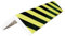 Protection d'angle en mousse 75x2mm - noir/jaune