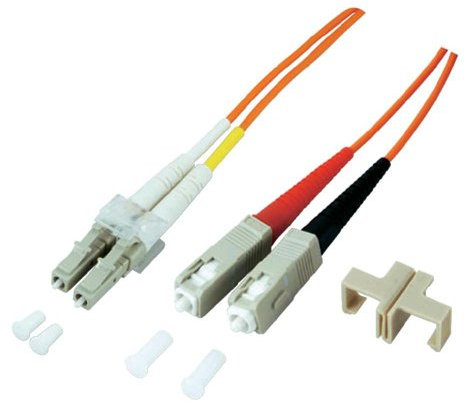 EFB Elektronik Duplex Jumper LC-SC 50/125,OM4,LSZH,Erika violett,2.0mm,5m