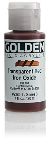 Pro-Art T Red I Ox-Golden Fluid Acrylic, Multicolour, 2.84x2.84x7.62 cm
