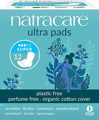 Natracare Damenbinden Ultra Pads super mit Flügeln (12 Stück)