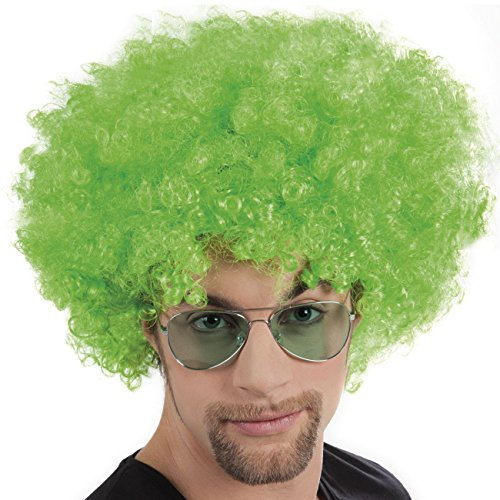 Boland 86018 Erwachsenenperücke Afro, grün, One Size