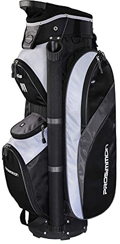 Prosimmon Tour 14 Way Cart/Trolley Golf Bag Black/Grey