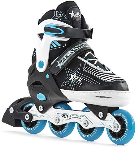 SFR Unisex Kinder RS480, Einstellbar Inline Skates Schlittschuhe, Blau (Blue), 35.5-39.5 EU