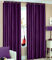 BLACKCURRANT FAUX SILK LINED CURTAINS WITH EYELET RING TOP 66 x 90 by HOMEMAKER BEDDING