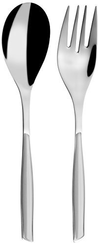 BUGATTI Glamour Set Posate a Servire, Acciaio Inossidabile, Grigio, 16x26x3 cm