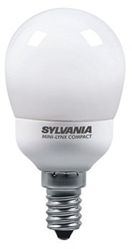 Sylvania - Lampadina Edison a Vite, a Basso consumo energetico, 6.000 Ore, 9W (Pari a 40W) SES, E14, Luce Bianca Calda