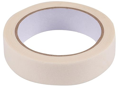blackspur 1x 25m x 25mm Masking Tape - Low Tack Painting Decorating Scotch Washi Art Craft Model Paper Tape
