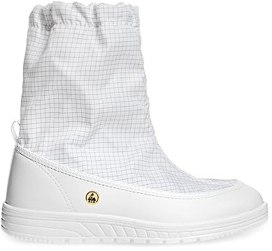 Abeba 3620 REINRAUM ESD Stiefel, OB, A, E, SRA, Weiß, Größe 46