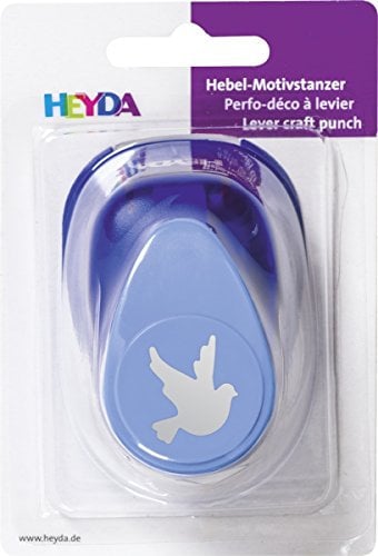 Heyda 203687711 Motivstanzer groß Motivgröße circa 2,5 cm, Motiv Taube