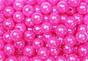 Perlkopf - Deco - Nadeln Ø 10mm x 60mm mit Euro-Lochung, Inhalt: 50stk. Farbe: Pink/Pink