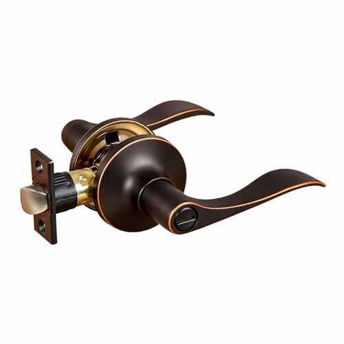 Design House Stratford Privacy Door Lever, Oil Rubbed Bronze