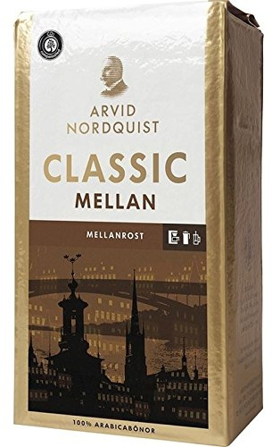 Arvid Nordquist Classico Mellanrost - Medio Grado Di Tostatura Terra Filtro Del Caffè 500g (Confezione da 6)