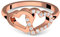 Herzring Rotgold Herz Ring Verlobungsringe Rotgold vergoldet Zirkonia Stein + LUXUSETUI! Goldring Ring Zirkonia wie Diamant Ringe Heiratsantrag Verlobung Geschenke Frauen FF206 VGRTZIFA54
