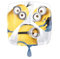 Amscan 3265601 - Standard Folienballon Minions Gruppe, circa 43 cm, Stuart, Kevin und Bob, Geburtstag, Heliumballon, Weiß