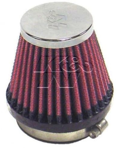 K&N RC-2340 KFZ und Motorrad Universal Chrom Filter | 54mm Flansch, 76mm Untendurchmesser, 51mm Obendurchmesser, 70mm Höhe (RC-2340)