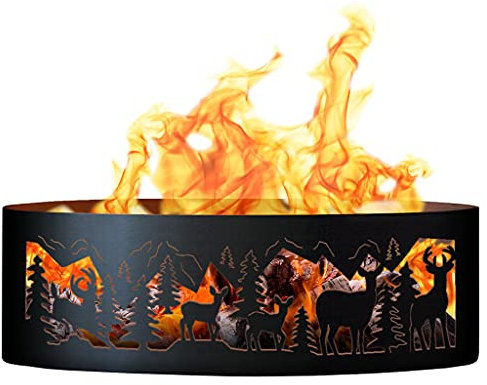 PD Metals Outdoor Lagerfeuer Fire Ring w dreibinden REH Design (48 in. Dia.)