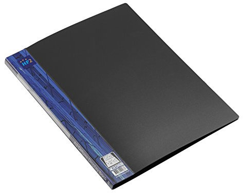 Porte-documents A3 Deluxe EUROPEL avec 20 pochettes — Chemise de présentation pour documents, présentations, portfolios, usage créatif et académique — Noir - 112167