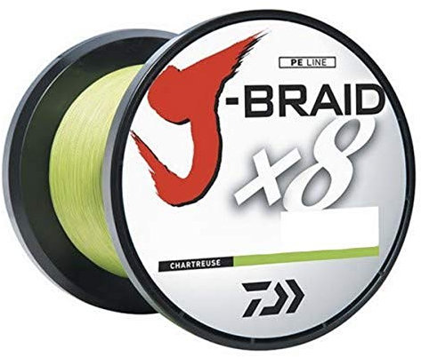 Daiwa jb8u150–2500 CH j-braidx8 150 LB Test Angelschnur, Chartreuse, 2500 Meter/2750 Meter
