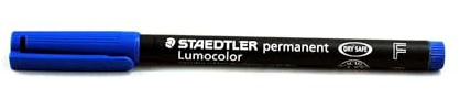 STAEDTLER MARS Folienstift Lumocolor F permanent blau