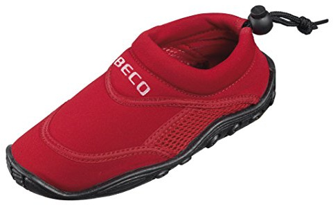 BECO chaussons aquatiques - chaussure de bain chaussures néoprènes pour enfants - Rouge - 20 EU