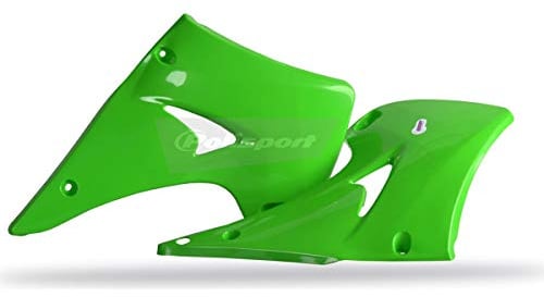 Polisport Kawasaki KX 125,KX 250 - Kühlerverkleidungen Paar Grün - Modelles 2003-08