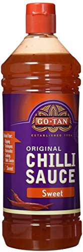 Go-Tan Salsa Chili dulce aromática GMO Free, Origen sudeste asiático, Sabor dulce especiado con toque picante, Chili Dulce, 1 L (Paquete de 1)