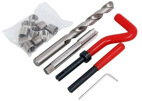 Neilsen CT2746 15pc M12 Thread Repair Kit M12 x 1.25 x 16.3mm with Break Pin Tool Twist Drill and Tap