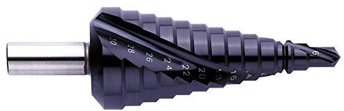 Exact 07033 Stufenbohrer Ø 6-30mm, Spiralnute, HSS, TiAlN