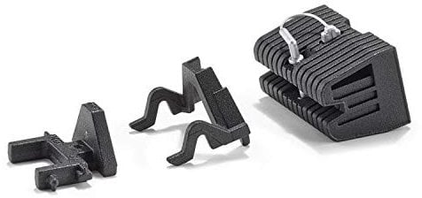 siku 3095, Adapter Set mit Frontgewicht, 1:32, Metall, Schwarz, Passend für Front-und Heckkupplung von siku Traktoren