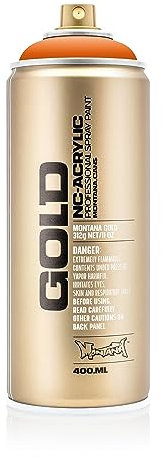 Montana Cans 284274 Spray Gold GLD400 2070, 400 ml, Orange