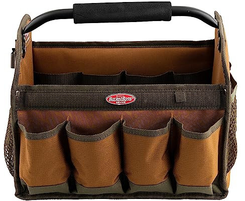 Bucket Boss Gatemouth Tool Tote in Brown, 70012