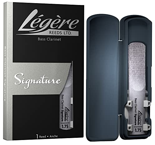 Légère Reeds - Bass Clarinet Reed, Signature, Strength 1.75 (BCS1.75) - Premium Synthetic Woodwind Reed